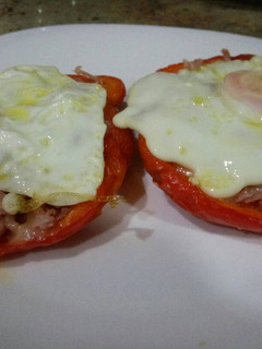 Una foto de Pimientos rellenos