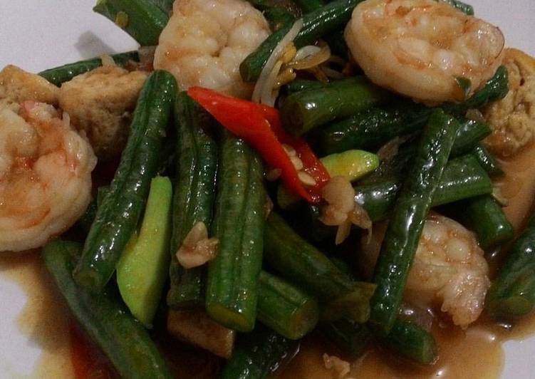 Oseng Udang Kacang Panjang