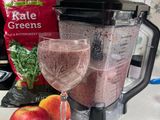 Morning blended smoothie