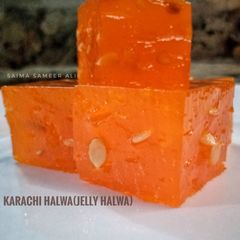 Karachi halwa(jelly halwa) A picture of Karachi halwa(jelly halwa).
