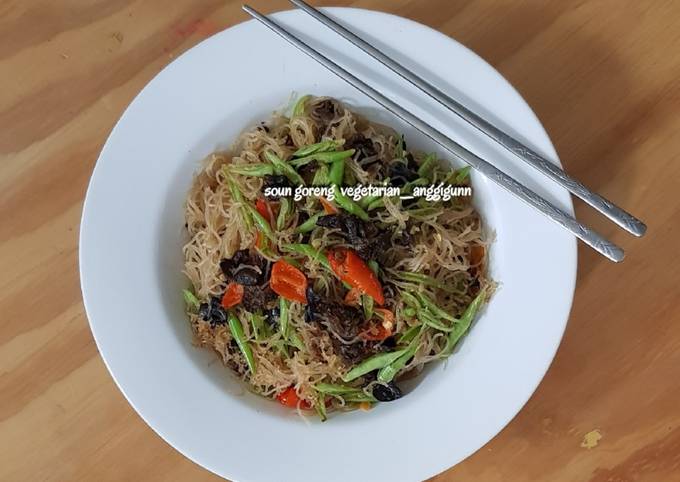 Soun goreng vegetarian