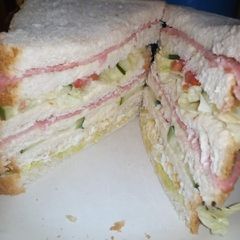 A picture of King size sandwich.