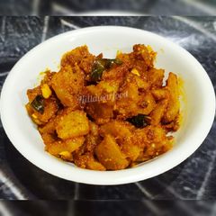 A picture of Kaddu sabji.