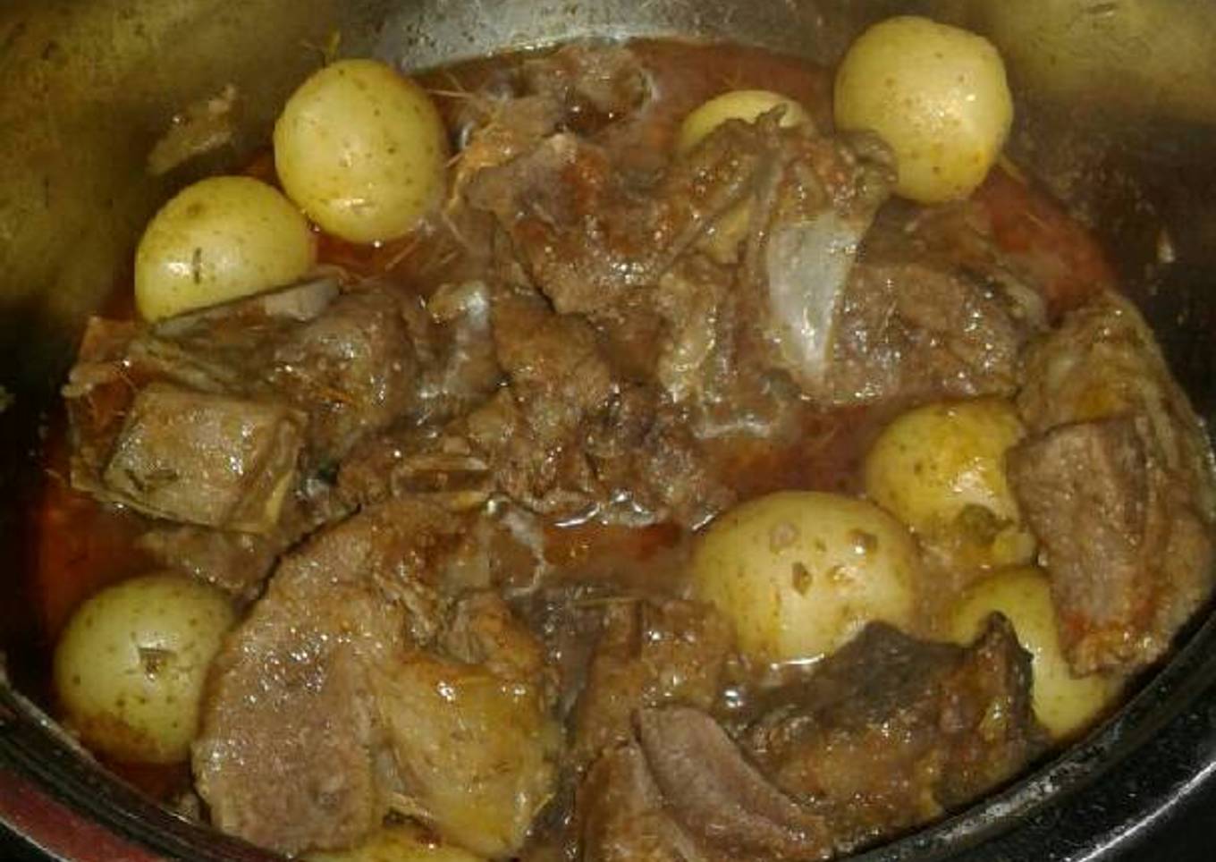 Beef stew a the baby potatoes