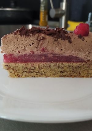 Málnás csokitorta recept fotója