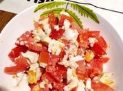A picture of tomato egg salad