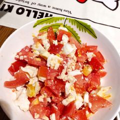 A picture of Tomato And Salted Egg Salad.