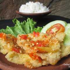 A picture of Telur Geprek.