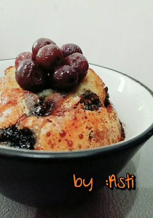 Foto resep Blueberry cake in a cup
