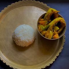 A picture of Pumpkin Katla Curry in Assamese style.