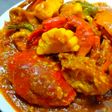 Kepiting (udang/Seafood) Saus Tiram Asam Manis Pedas (Saos Padang)