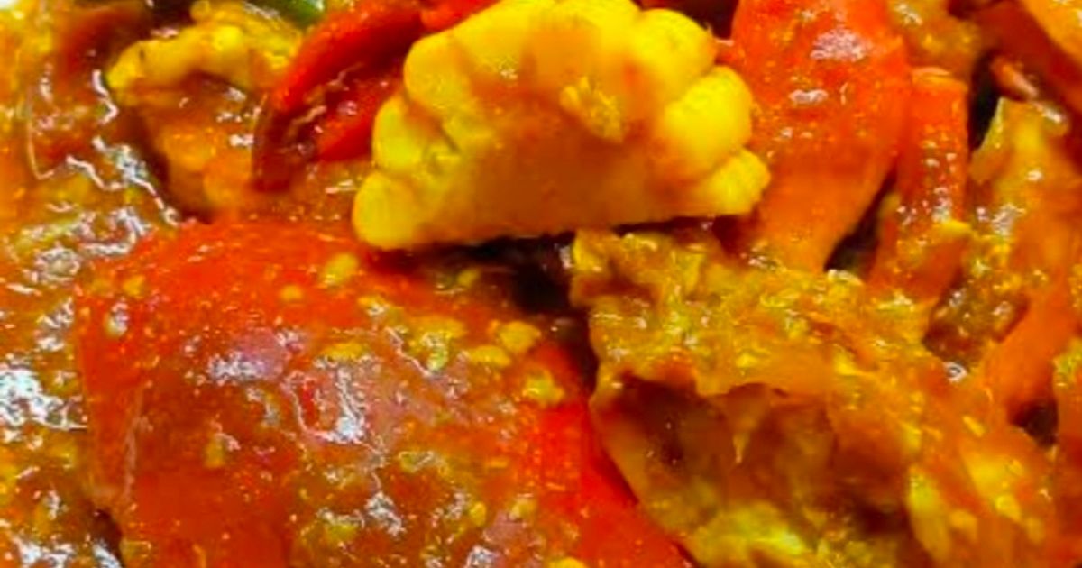 Kepiting (udang/Seafood) Saus Tiram Asam Manis Pedas (Saos Padang)