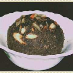 A picture of Almonds Chocolate CakeSteamed.