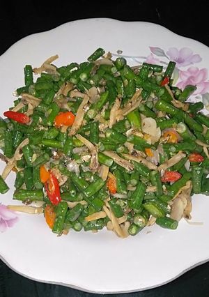 Foto resep Tumis kacang panjang ikan teri
