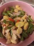 Tumis buncis, putren ayam