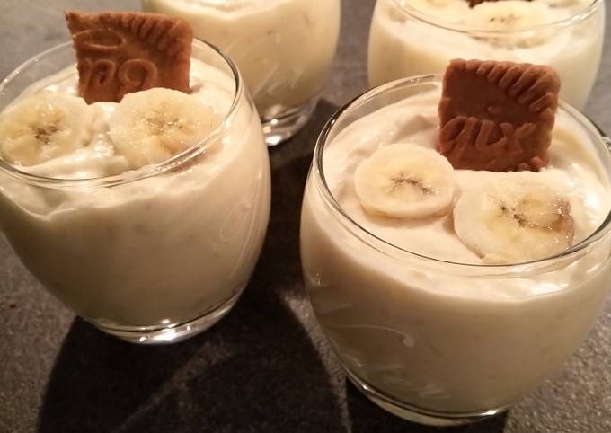 Mousse banane et spéculoos