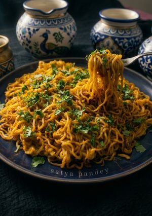 लेमन गार्लिक कोरिएंडर मैगी मसाला रेसिपी मुख्य फोटो