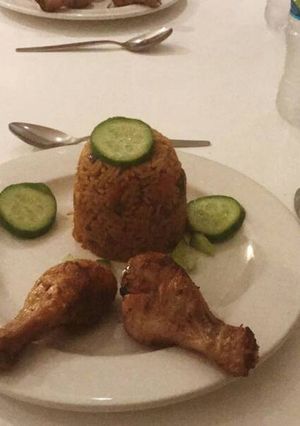 A picture of Jollof Rice.