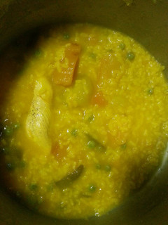 Una foto de Cazuela de arroz a mi manera
