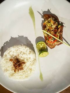 Foto resep Ayam panggang sambal matah