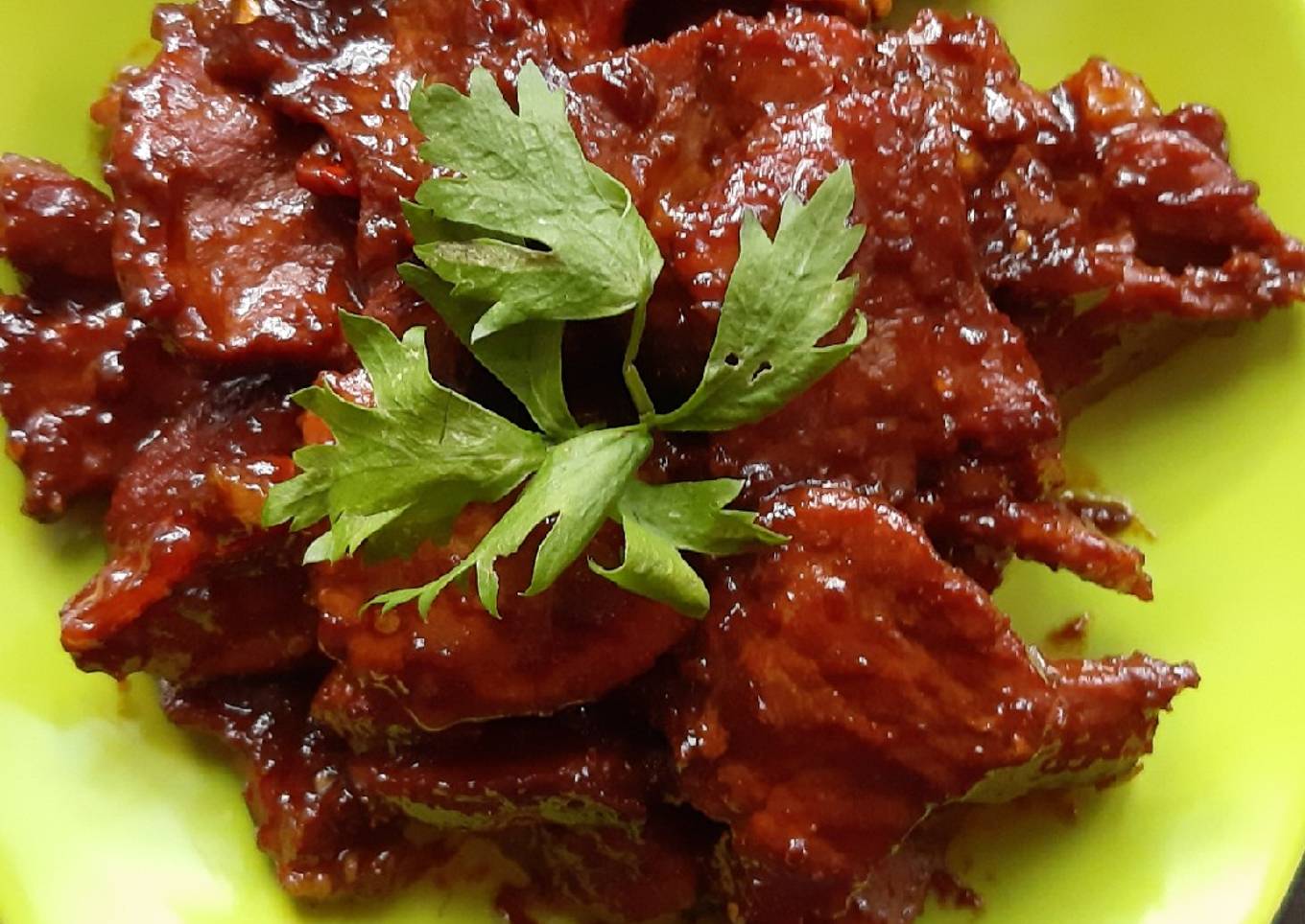Pork bakar pedas manis