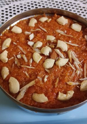 A picture of Gajar Ka Halwa.