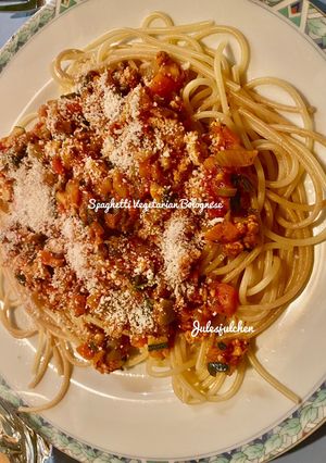 Foto resep Spaghetti Vegetarian Bolognese