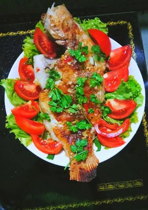 Hình của món Cá chép chiên nước mắm.