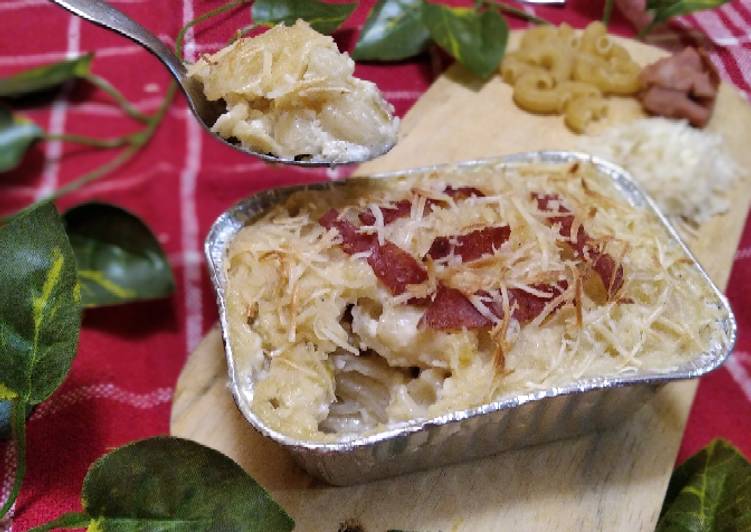Resep Mac n cheese saus bechamel Jadi, Lezat Sekali