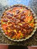 Tarta de zucchini con tomates
