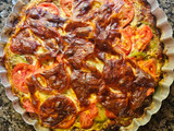 Tarta de zucchini con tomates