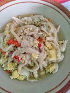 Foto resep Tumis jamur telur pedas