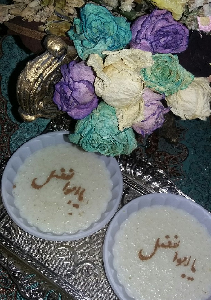 عکسی از دستور شیر برنج