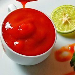 Honey sweetened Ketchup A picture of Honey sweetened Ketchup.