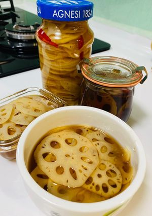 涼拌蓮藕（常備冰箱涼拌菜） 的食譜成品照片