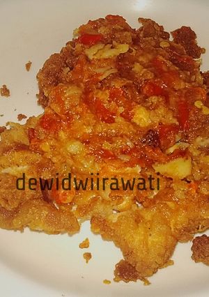 Foto resep Ayam geprek sambel bawang