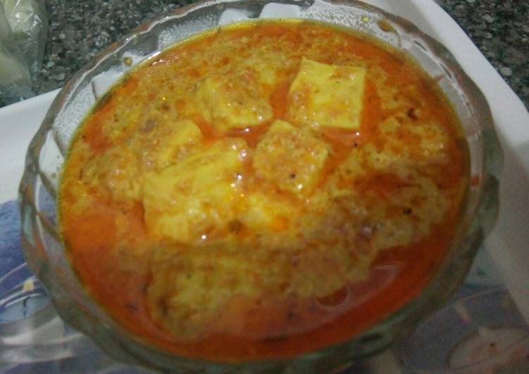 Recipe of Yummy Shahi paneer