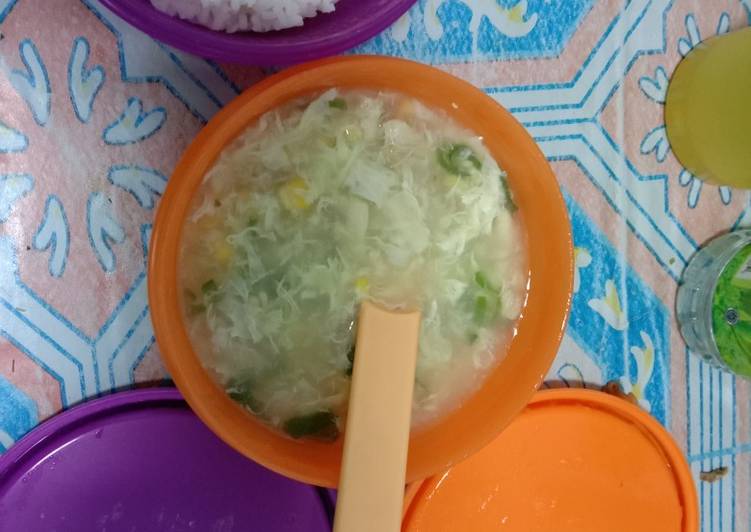 Easiest Way to Make Appetizing Sup Ayam Jagung