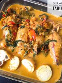 Foto resep Gulai Cumi Isi Tahu