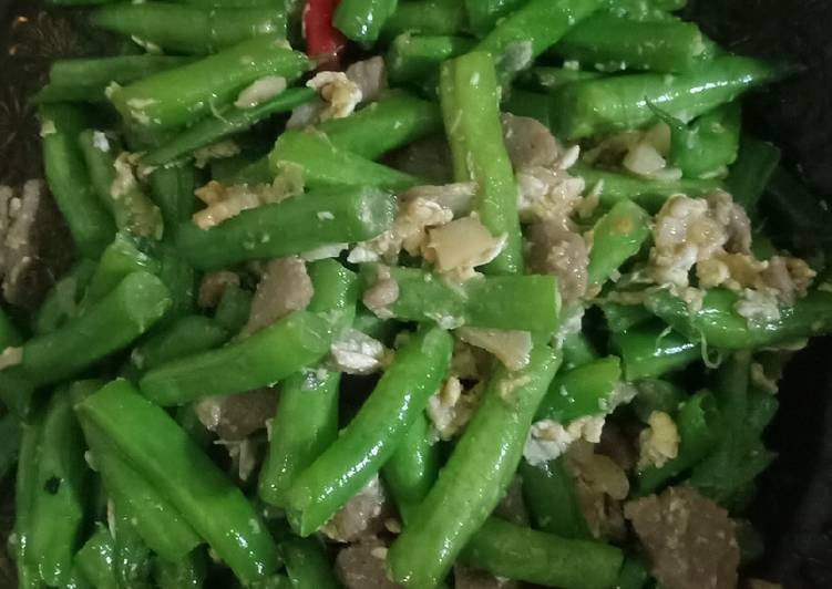 Tumis Buncis Telor Bakso