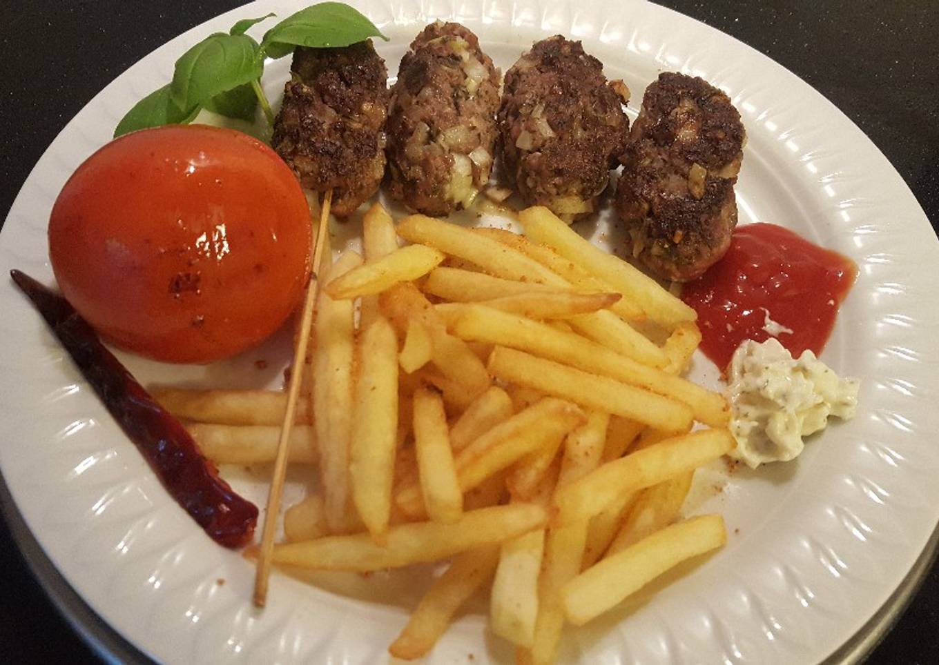 Ćevapčići-Roll daging giling panggang/sate daging giling Balkan