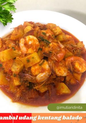 Foto resep Sambal Udang Kentang Balado