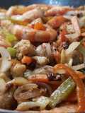 Wok de camarón con vegetales!!!