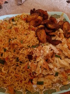 Indomei da plantain da egg ainihin hoton girkin