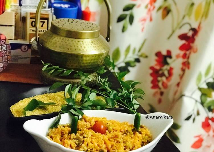 Recipe of Perfect Thinai/Foxtail Millets Upma