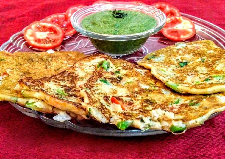 Recipe of Super Quick Homemade Oats with veggies dosa