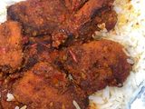 رز مع قطع دجاج