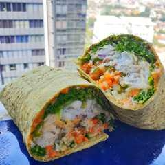 รูปของ Halibut Wrap with Veggies and Quinoa
