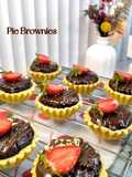 Pie brownies shiny crust
