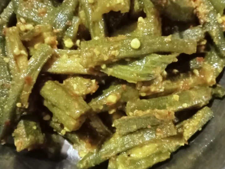 Recipe Spicy bhindi which Delicious